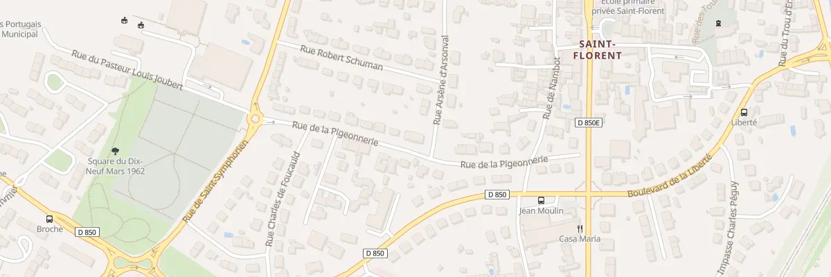 Plan du 20 Rue de la Pigeonnerie à Niort