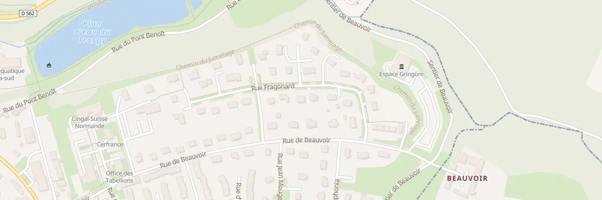 Plan du 9 Rue Jean Honore Fragonard à Thury-Harcourt-le-Hom