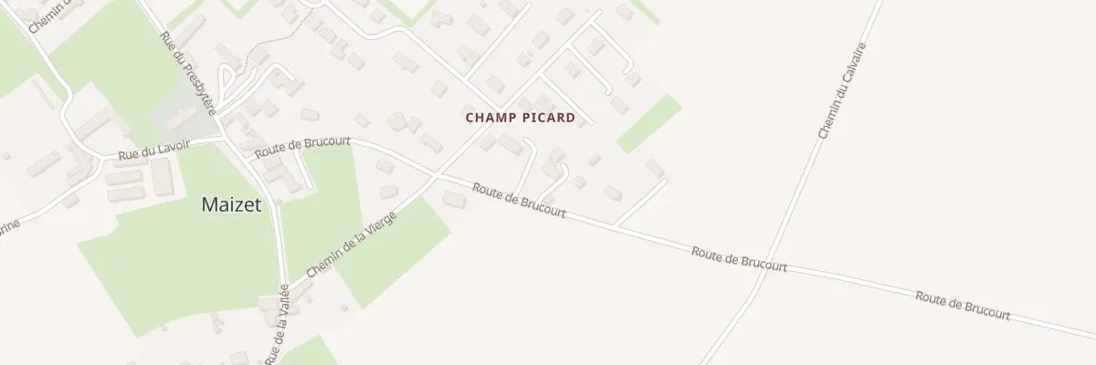 Plan du 9B Rte de Brucourt à Maizet