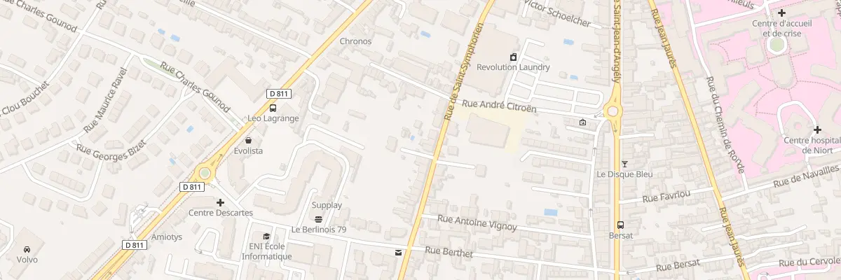 Plan du 84 Rue Saint-symphorien à Niort