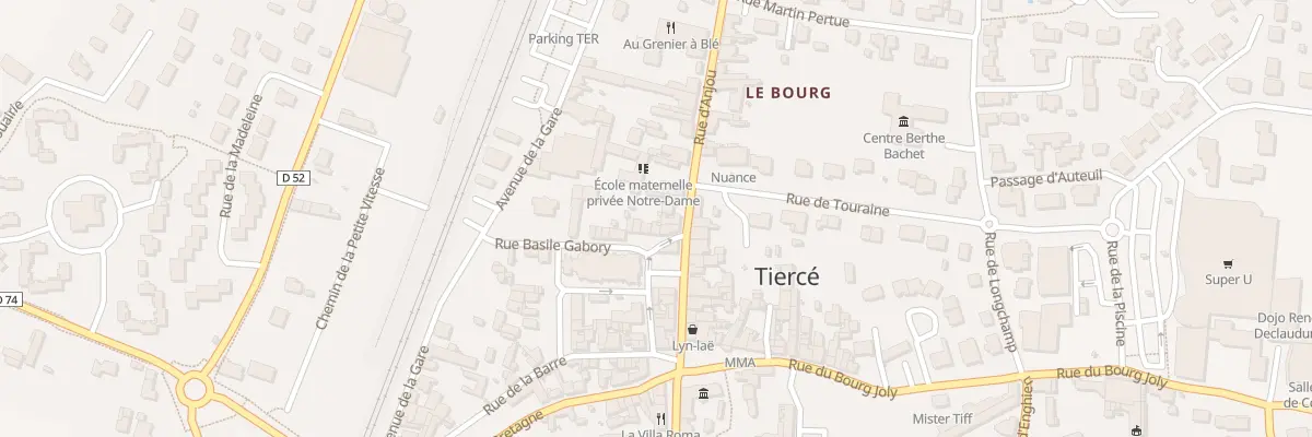 Plan du 15 Rue d’Anjou à Tiercé