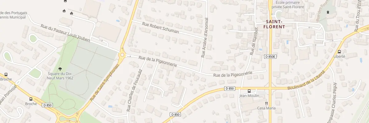 Plan du 24 Rue de la Pigeonnerie à Niort