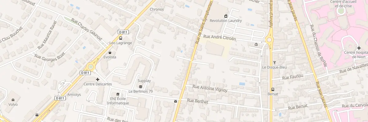 Plan du 88 Rue Saint-symphorien à Niort