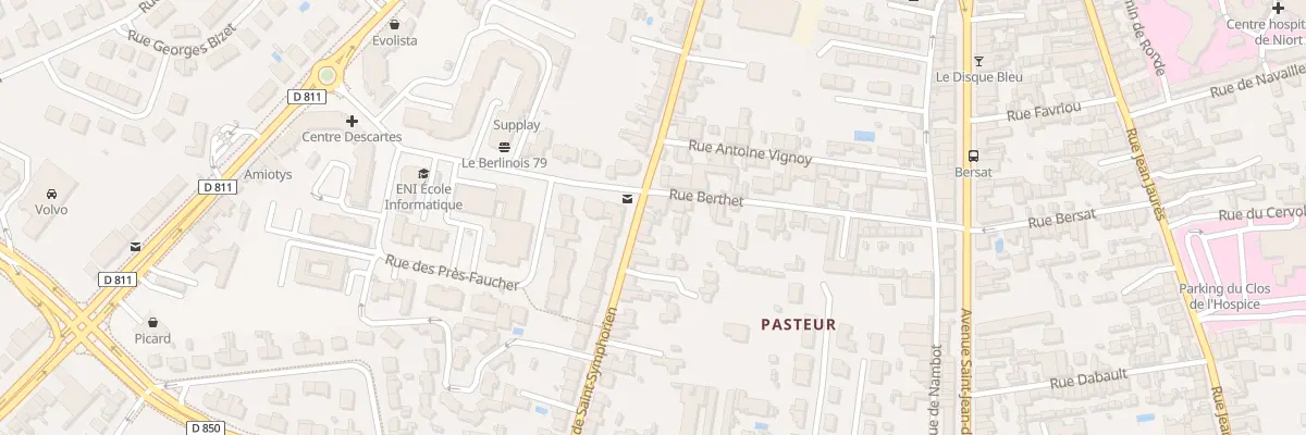 Plan du 55 Rue Saint-symphorien à Niort
