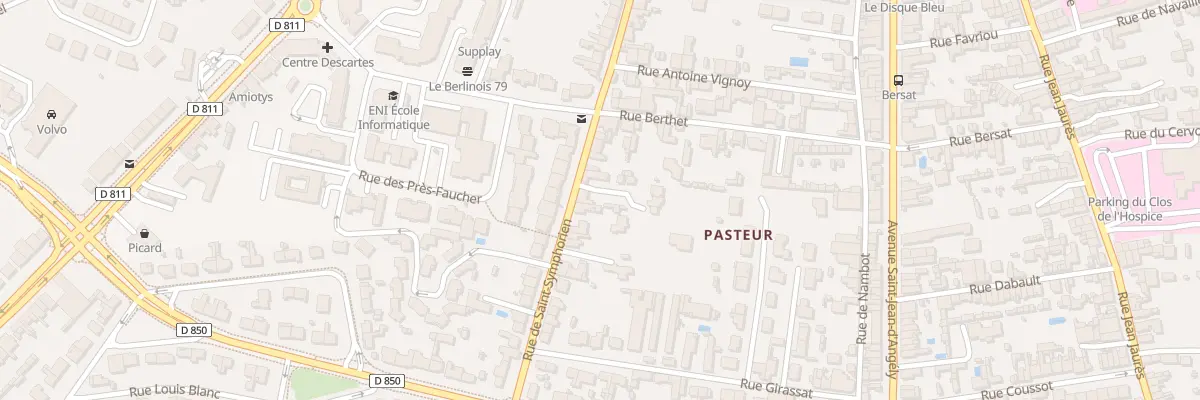 Plan du 63 Rue Saint-symphorien à Niort