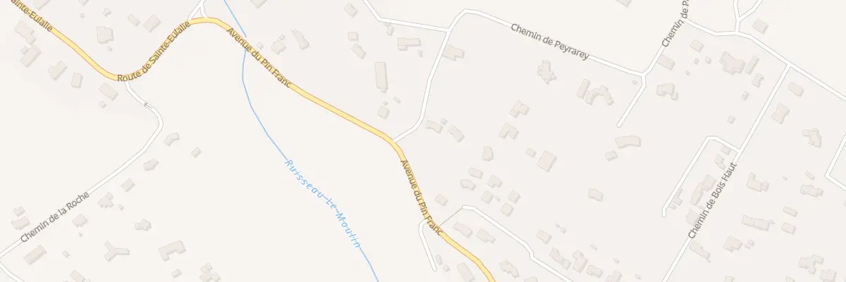 Plan du 2 Che de Peyrarey à Yvrac