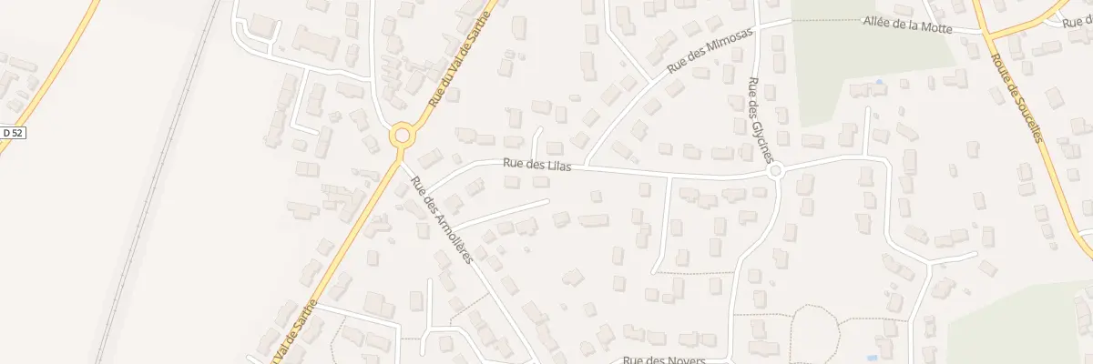Plan du 8 Rue des Lilas à Tiercé