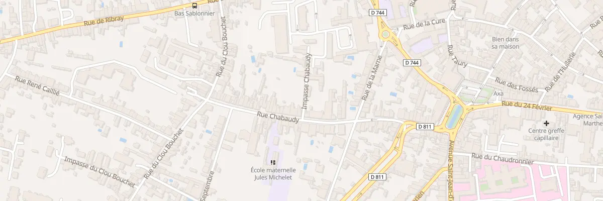 Plan du 60 Rue Chabaudy à Niort