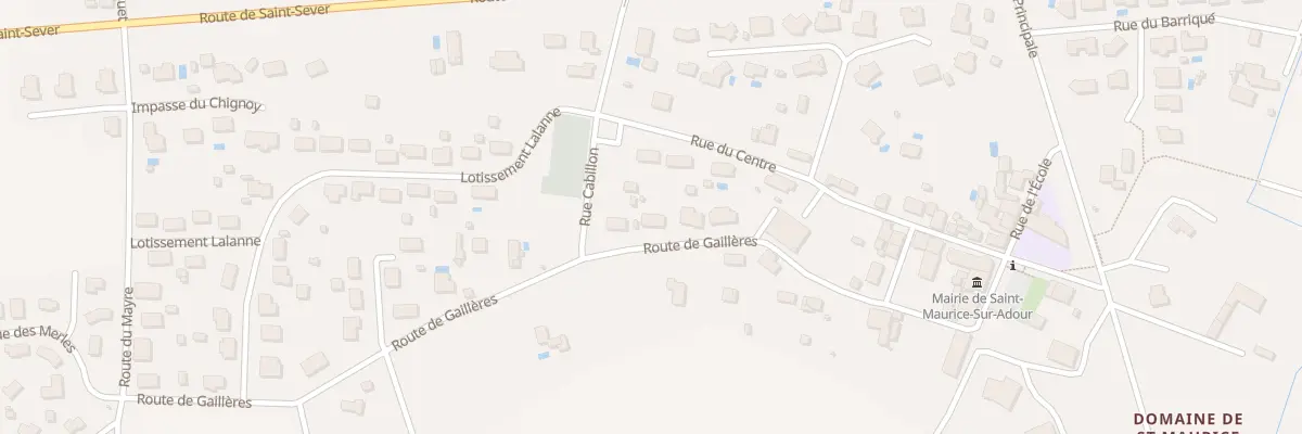 Plan du 338 Rte de Gaillères à Saint-Maurice-sur-Adour