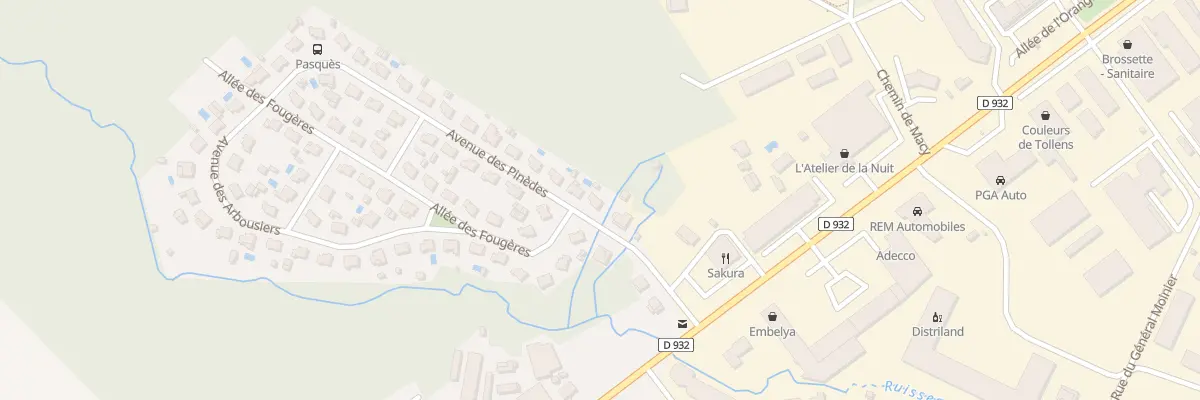 Plan du 2 Av des Pinèdes à Mont-de-Marsan