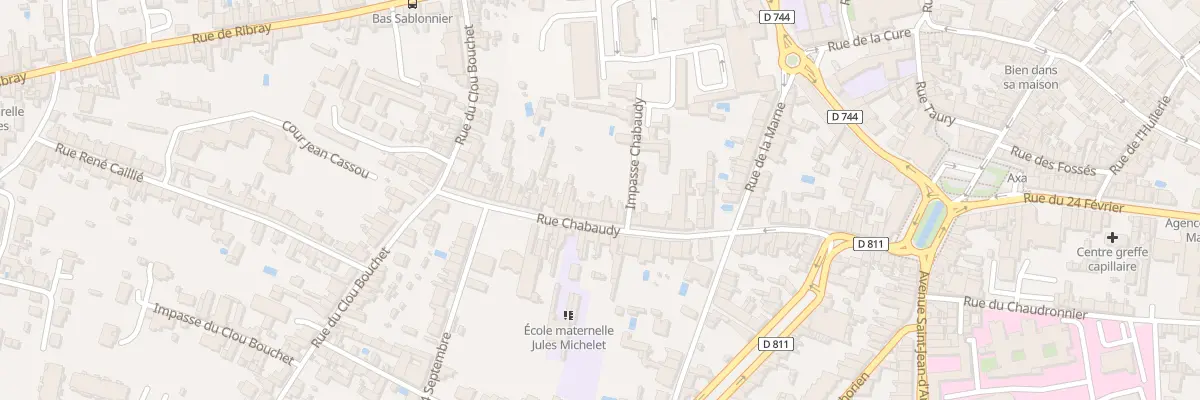 Plan du 62 Rue Chabaudy à Niort