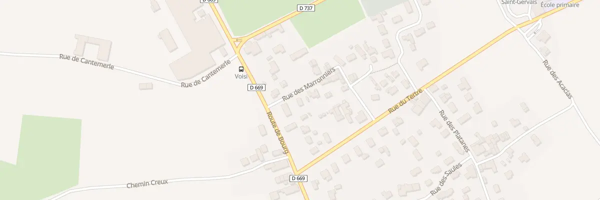 Plan du 11 Rue des Marroniers à Saint-Gervais