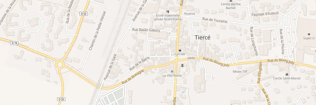 Plan du 6 Rue de la Barre à Tiercé