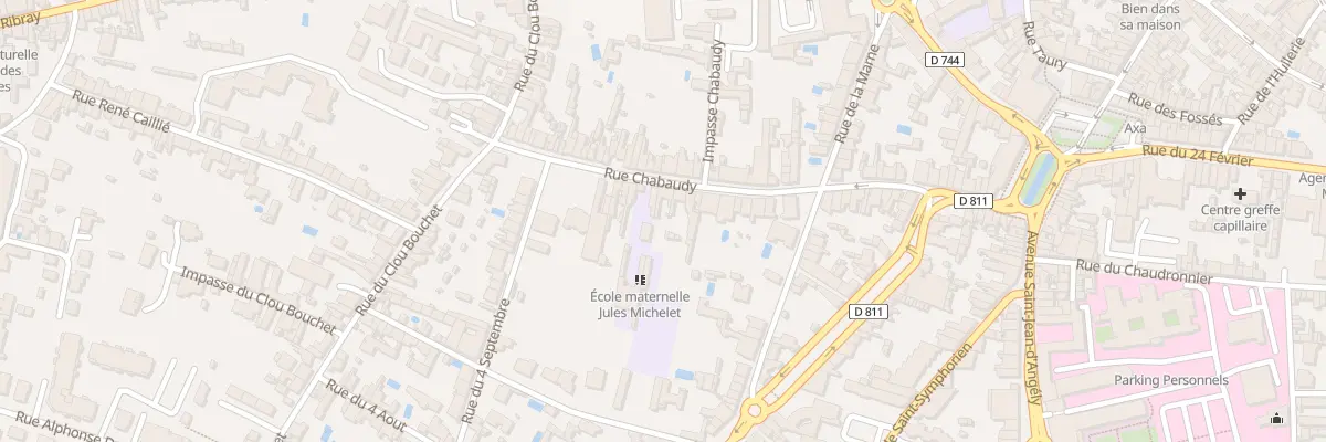Plan du 69 Rue Chabaudy à Niort