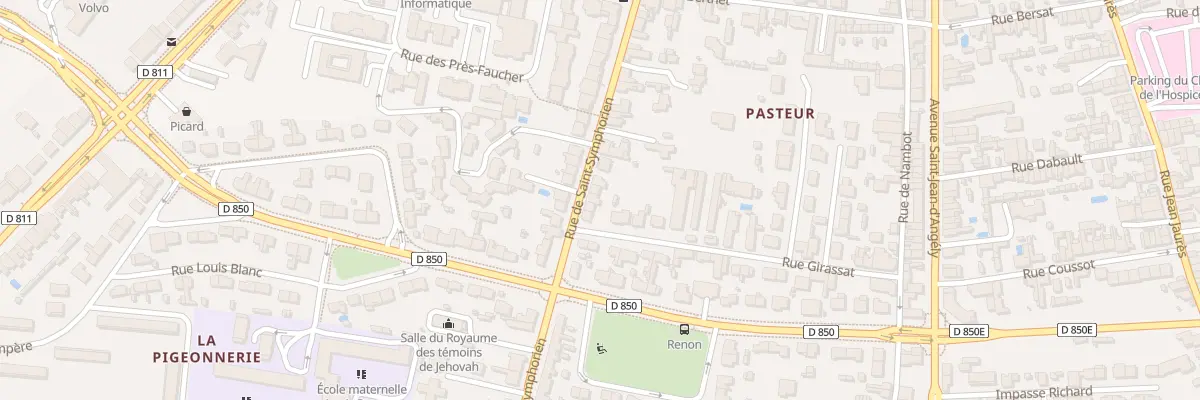 Plan du 83 Rue Saint-symphorien à Niort