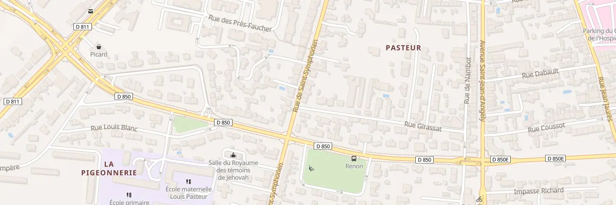 Plan du 87 Rue Saint-symphorien à Niort