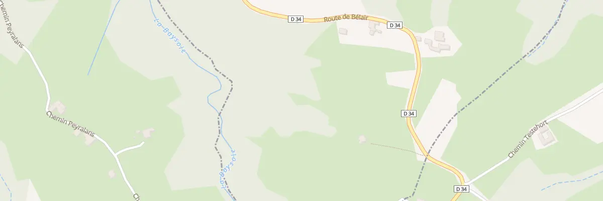 Plan du 6330 Rte de Bélair à Lasseube