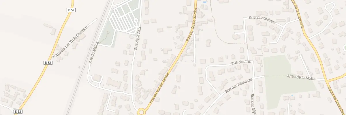 Plan du 16 Rue du Val de Sarthe à Tiercé