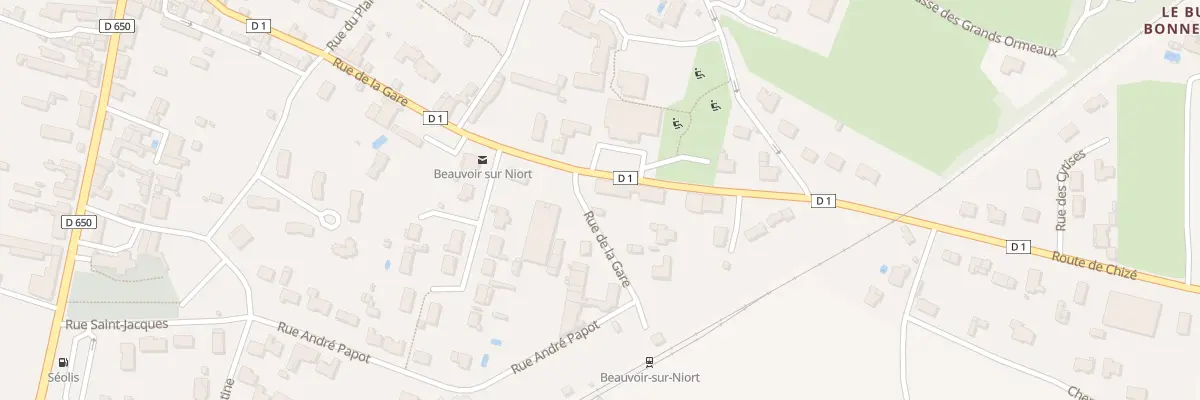 Plan du 389 Rue de la Gare à Beauvoir-sur-Niort