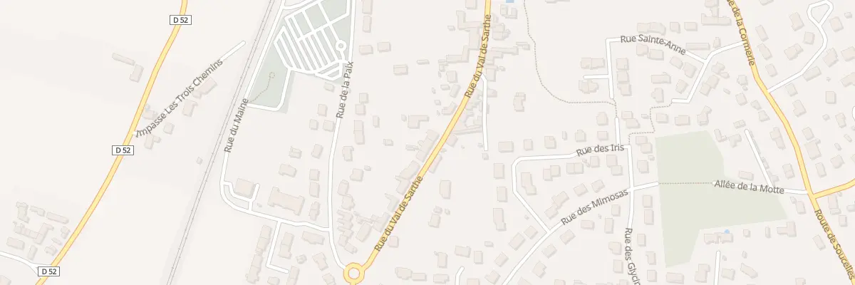Plan du 18 Rue du Val de Sarthe à Tiercé