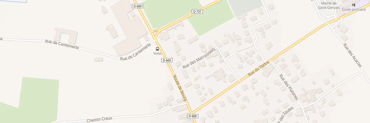 Plan du 8 Rue des Marroniers à Saint-Gervais
