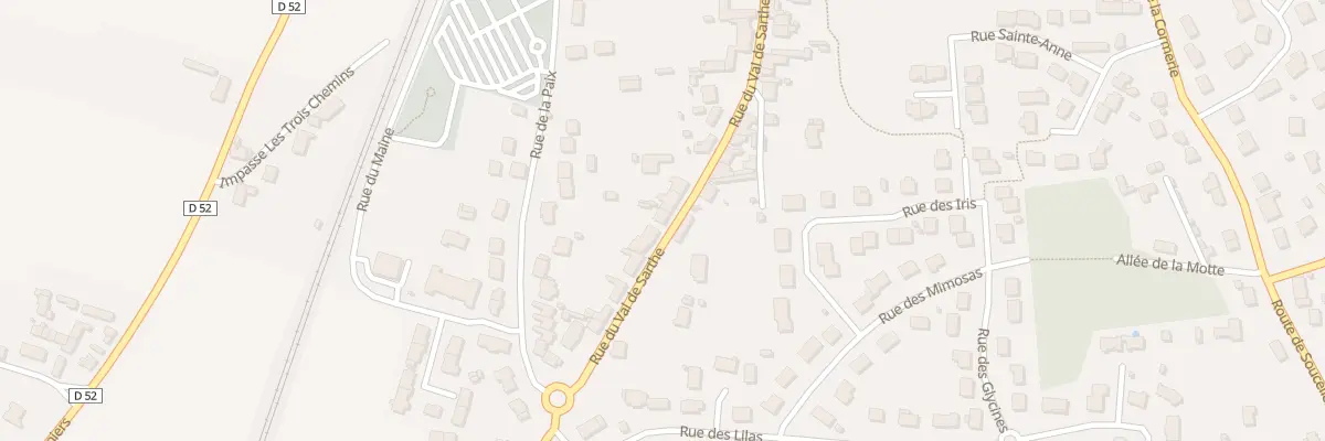Plan du 22 Rue du Val de Sarthe à Tiercé