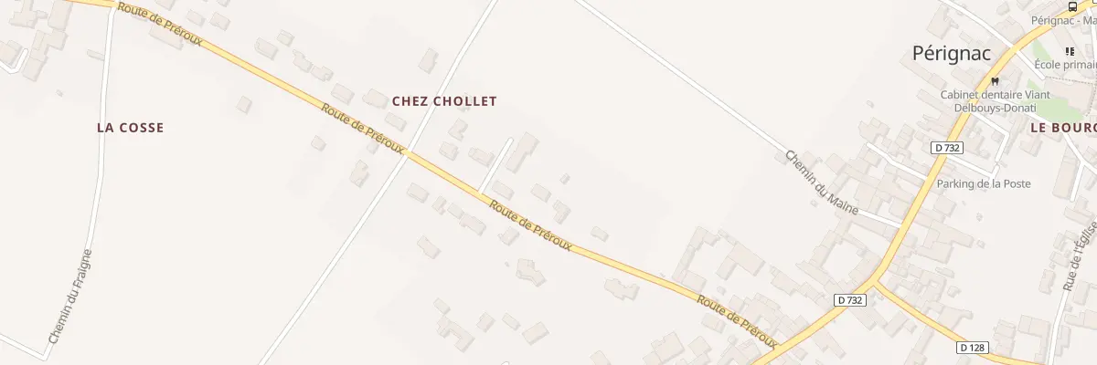 Plan du 18 Rte de Préroux à Pérignac