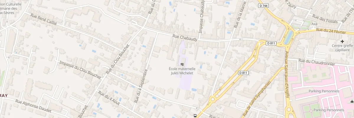 Plan du 75 Rue Chabaudy à Niort