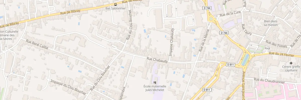 Plan du 78 Rue Chabaudy à Niort