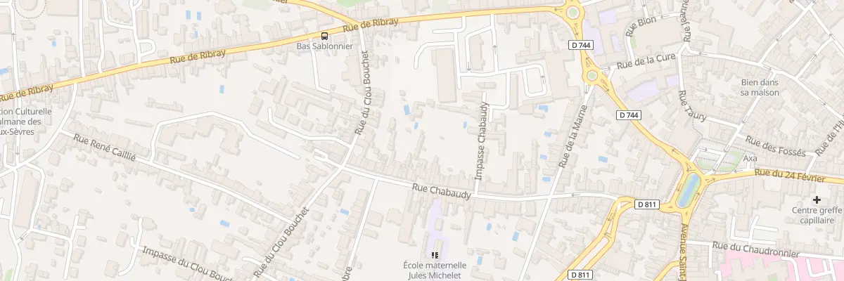 Plan du 80 Rue Chabaudy à Niort