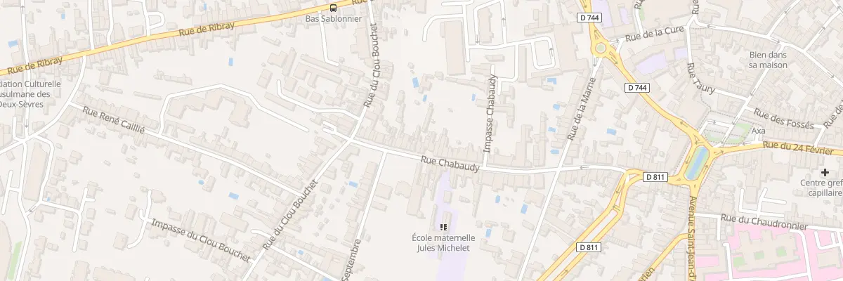 Plan du 82 Rue Chabaudy à Niort