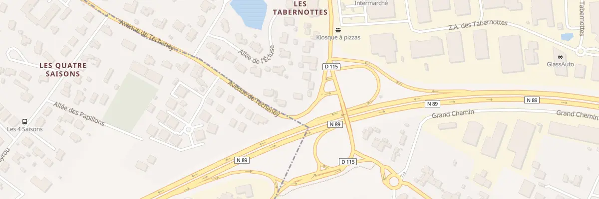 Plan du 2 Av de Techeney à Yvrac