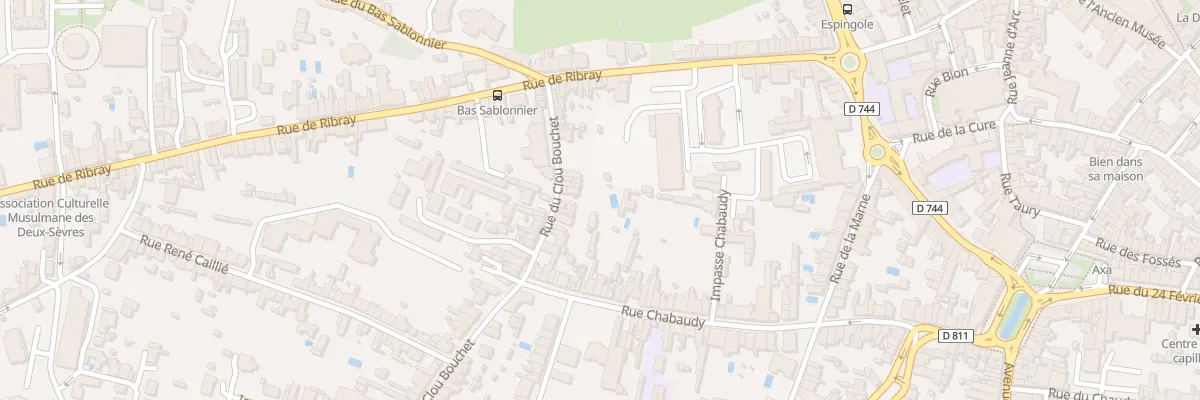 Plan du 102B Rue Chabaudy à Niort