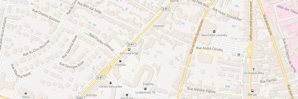 Plan du 123M Av de la Rochelle à Niort