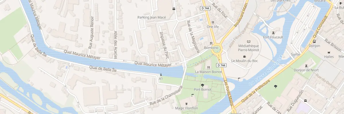 Plan du 3 Quai Maurice Métayer à Niort