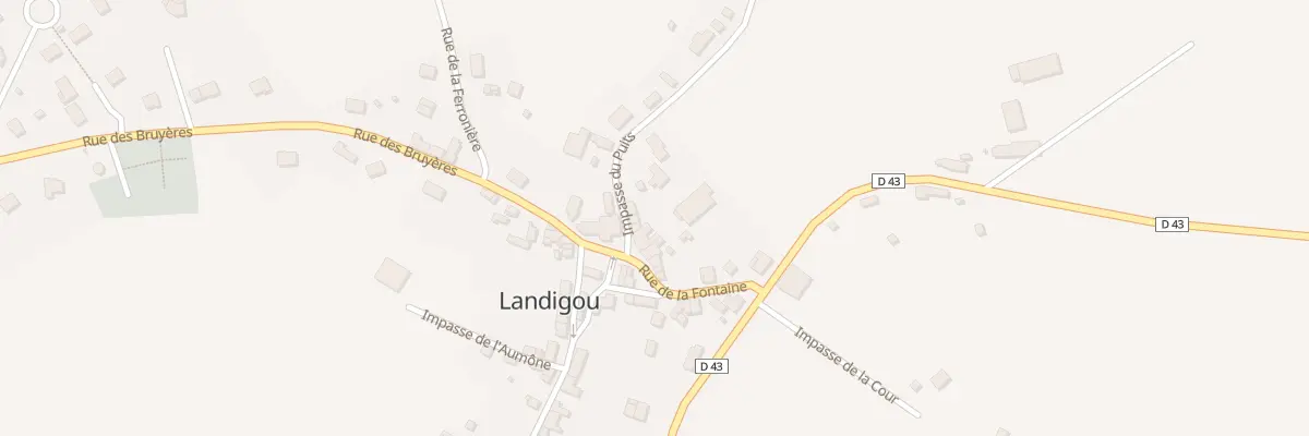 Plan du 2 Imp du Puits à Landigou
