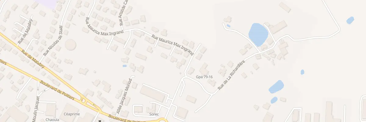 Plan du 9 Rue Maurice Max Ingrand à Bressuire