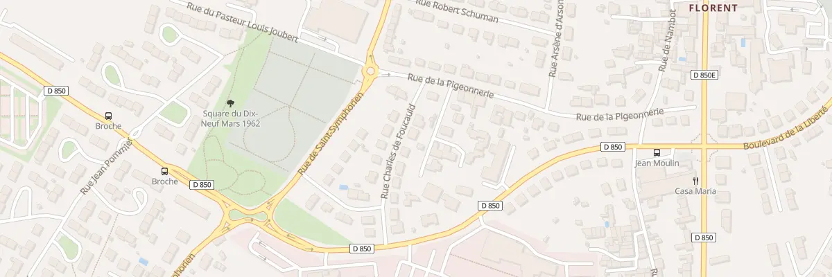 Plan du 5 Rue Charles de Foucauld à Niort