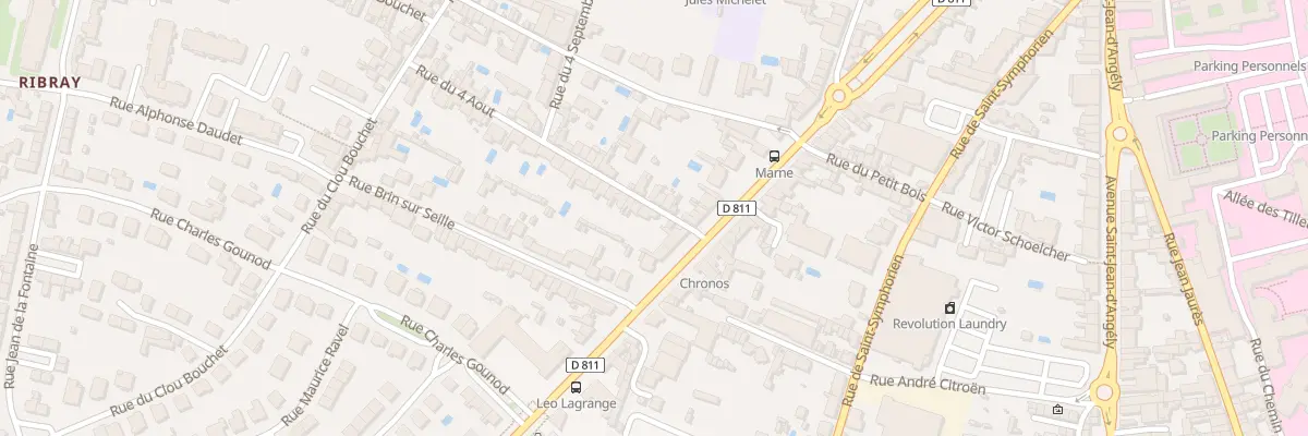 Plan du 1B Rue du 4 Aout à Niort