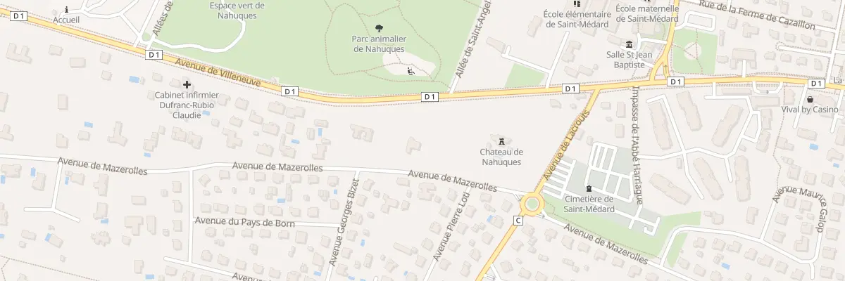 Plan du 906 Av de Villeneuve à Mont-de-Marsan
