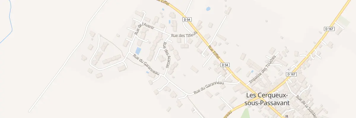 Plan du 3 Rue des Acacias à Dénezé-sous-Doué