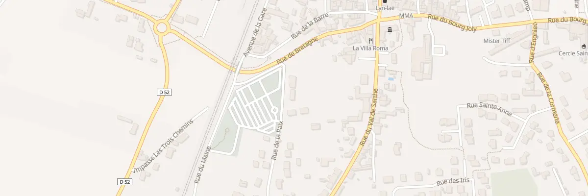 Plan du 22 Rue de la Paix à Tiercé