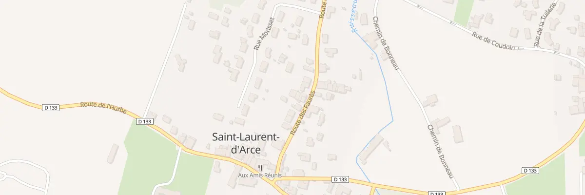 Plan du 10 Rte des Faures à Saint-Laurent-d’Arce