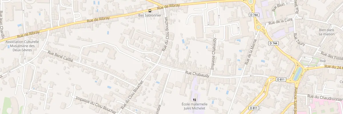 Plan du 104 Rue Chabaudy à Niort