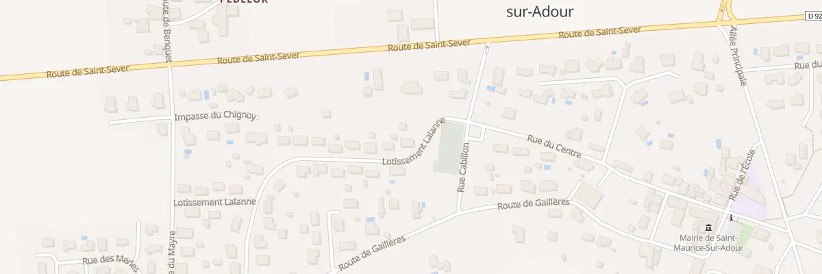 Plan du 8 Lot Lalanne à Saint-Maurice-sur-Adour