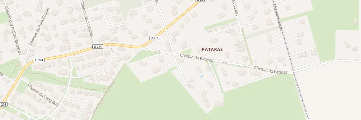 Plan du 3 Chem des Hautes Sentes prolongé à Baron-sur-Odon