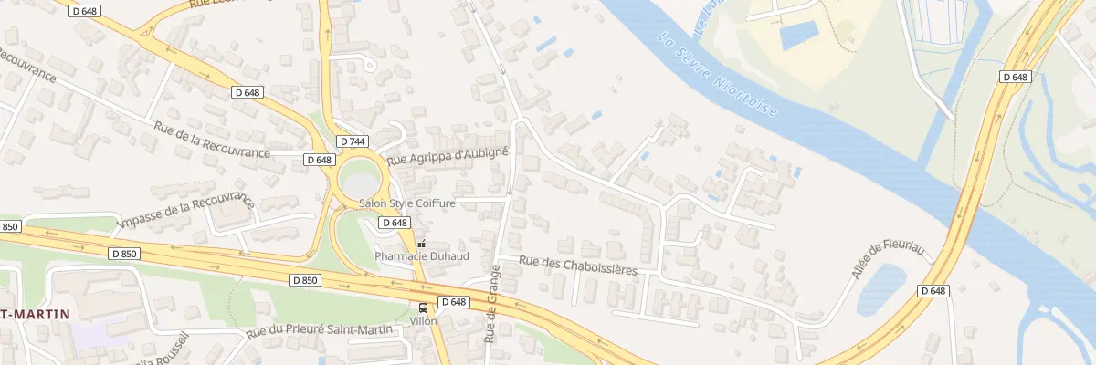 Plan du 153 Rue de la Corderie à Niort