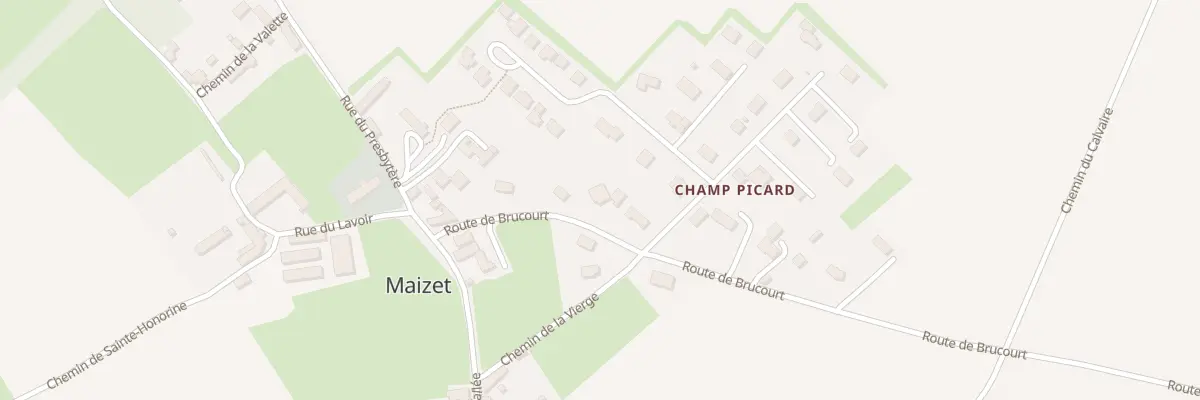 Plan du 7 Rte de Brucourt à Maizet