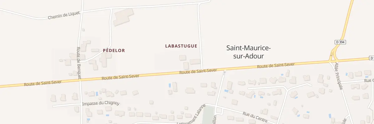 Plan du 406 Rte de Saint-Sever à Saint-Maurice-sur-Adour