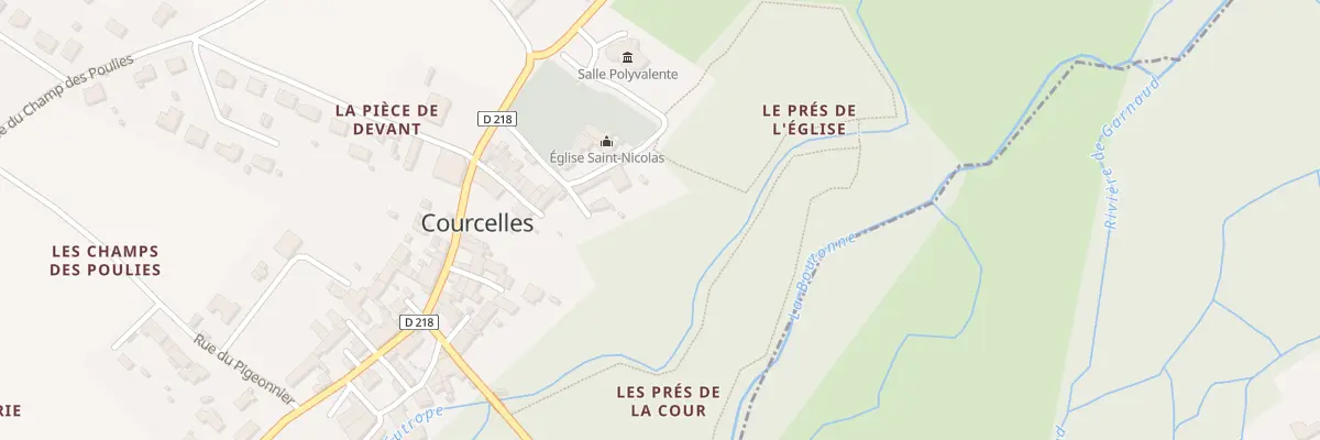 Plan du 8 Rue de l’Eglise à Courcelles